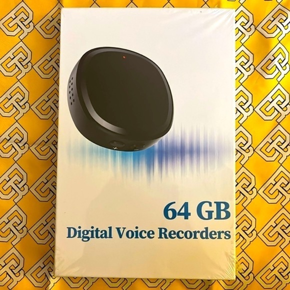 Brand New 64GB Digital Voice Recorder w/Playback 750 Hours Voice Portable Audio